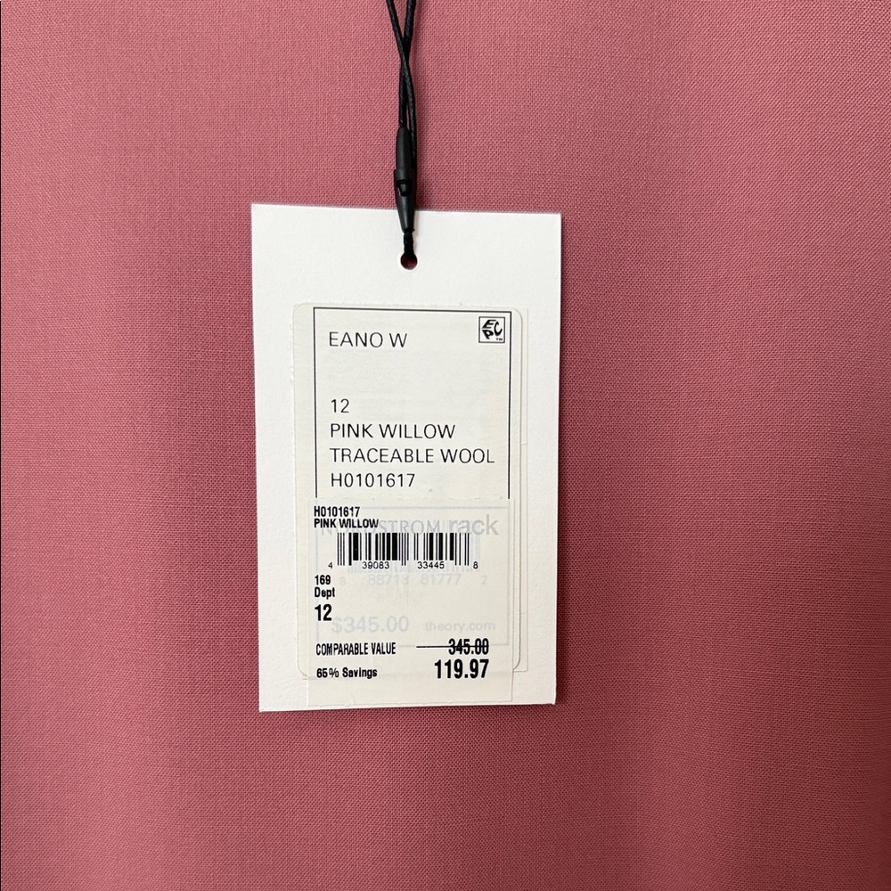 Theory Sleeveless Midi Dress - Pink Willow size 12 - Picture 2 of 4